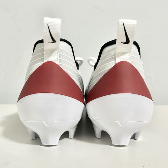 Nike Vapor Speed 3 “White Team Crimson” Men’s Size 7.5-9 Football Cleats - Picture 5 of 9